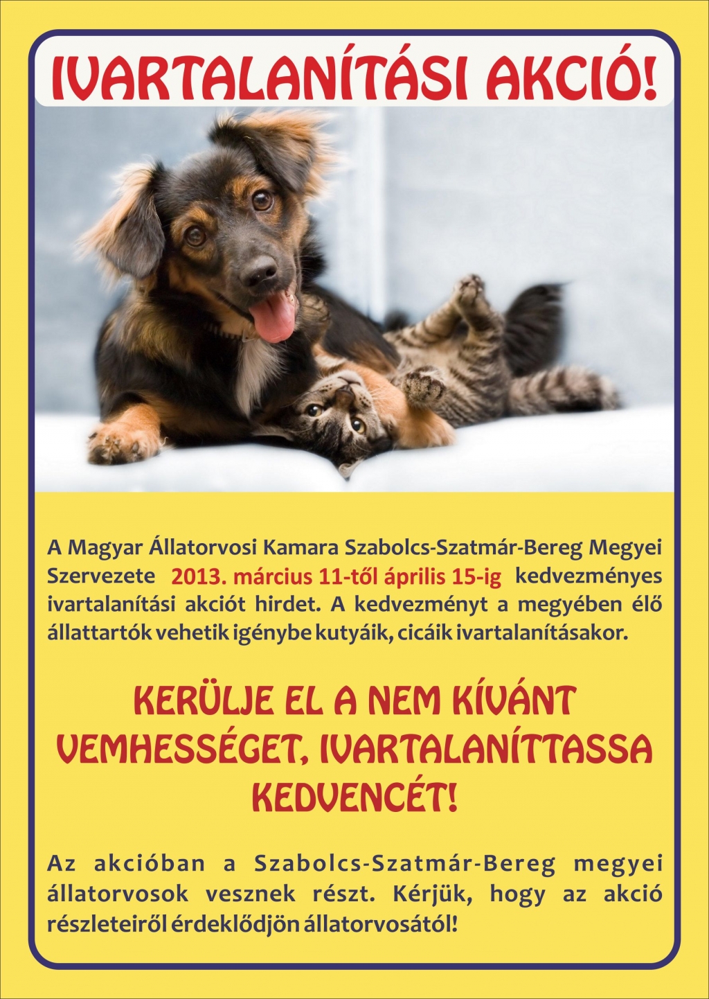 Ivartalan&iacute;t&aacute;si akci&oacute; 2013-ban is!